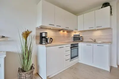 Küche/Küchenzeile in der Unterkunft Am Elchgrund, im Brook 9 Am Elchgrund Im Brook 9 Appartement 08
