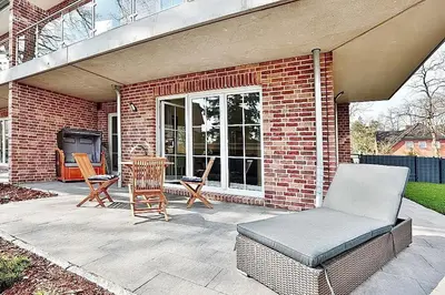 Ein Sitzbereich in der Unterkunft Baltic Sea Baltic Sea Appartement 1