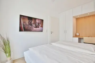 Ein Bett oder Betten in einem Zimmer der Unterkunft Seaside Seaside Appartement 18