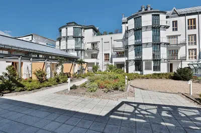Das Gebäude in dem sich die Ferienwohnung befindet