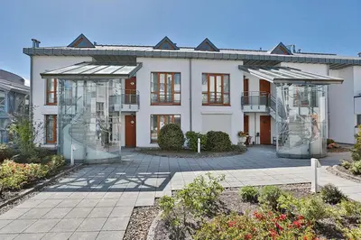 Das Gebäude in dem sich die Ferienwohnung befindet