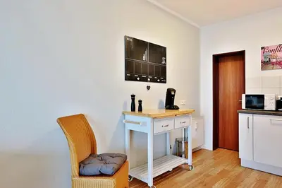 Küche/Küchenzeile in der Unterkunft Haus Seebrücke Haus Seebrücke Appartement 03
