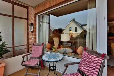 Ein Sitzbereich in der Unterkunft Wohnpark Niendorf Wohnpark Niendorf Appartement 05