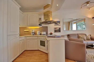 Küche/Küchenzeile in der Unterkunft Kurparkresidenz-Timmendorfer Strand Kurparkresidenz-Timmendorfer Strand Appartement 26