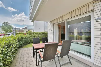 Ein Balkon oder eine Terrasse in der Unterkunft Wohldkamp 4 Wohldkamp 4 Appartement 04