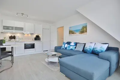 Küche/Küchenzeile in der Unterkunft Maison Baltique Niendorf Maison Baltique Appartement 26