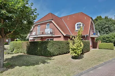 Das Gebäude in dem sich die Ferienwohnung befindet