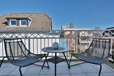 Ein Balkon oder eine Terrasse in der Unterkunft Bädervilla am Höppnerweg Bädervilla am Höppnerweg Appartement 10
