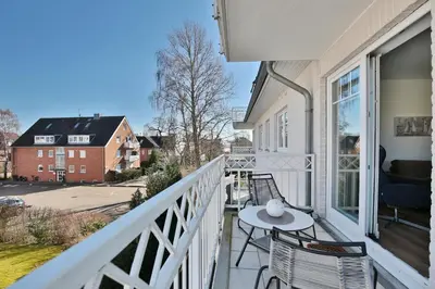 Ein Balkon oder eine Terrasse in der Unterkunft Bädervilla am Höppnerweg Bädervilla am Höppnerweg Appartement 10