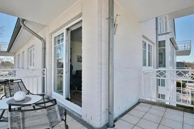 Ein Balkon oder eine Terrasse in der Unterkunft Bädervilla am Höppnerweg Bädervilla am Höppnerweg Appartement 10