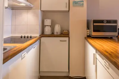 Küche/Küchenzeile in der Unterkunft Residenz am Hang Residenz am Hang Appartement 411