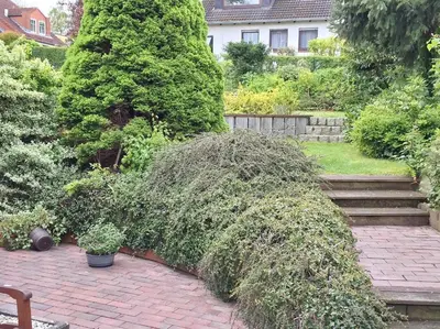 Ein Garten an der Unterkunft Haus am Ahornweg 6 Haus am Ahornweg 6 Appartement Stressless