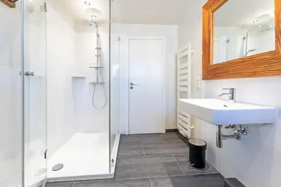 Ein Badezimmer in der Unterkunft Haus am Seehof Seestern Appartement 3