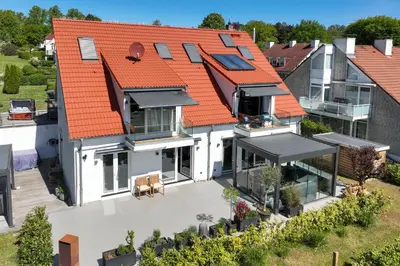 Das Gebäude in dem sich die Ferienwohnung befindet