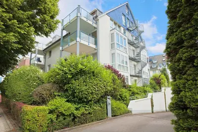 Das Gebäude in dem sich die Ferienwohnung befindet
