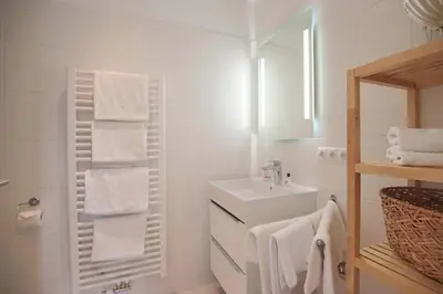 Ein Badezimmer in der Unterkunft Haus Ostseedüne Haus Ostseedüne Appartement 7