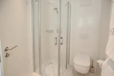 Ein Badezimmer in der Unterkunft Haus Ostseedüne Haus Ostseedüne Appartement 7