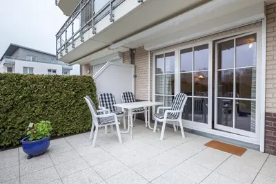 Ein Balkon oder eine Terrasse in der Unterkunft Hanseaten Residenz Hanseaten-Residenz Appartement 5
