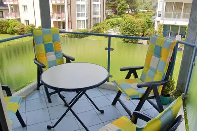 Ein Balkon oder eine Terrasse in der Unterkunft Hansa Residenz II Hansa-Residenz II Appartement 12