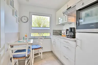 Küche/Küchenzeile in der Unterkunft Ferienhaus Brandt Ferienhaus Brandt Appartement 2 Plattschnacker