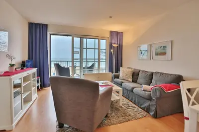 Ein Sitzbereich in der Unterkunft Haus Windrose Windrose Appartement 11