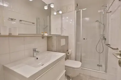 Ein Badezimmer in der Unterkunft Haus Windrose Windrose Appartement 11