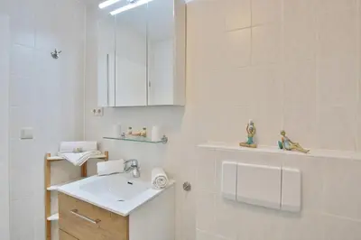 Ein Badezimmer in der Unterkunft Seebrücke Seebrücke Appartement 3