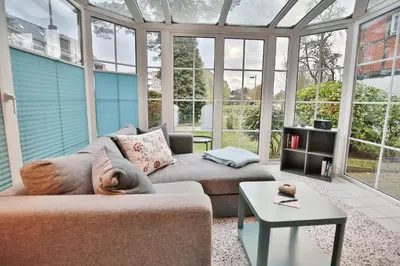 Ein Sitzbereich in der Unterkunft Haus Windrose Windrose Appartement 1