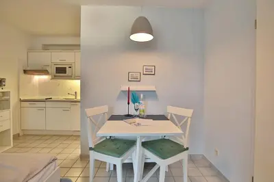 Küche/Küchenzeile in der Unterkunft Haus Windrose Windrose Appartement 1