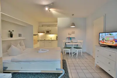 TV/Unterhaltungsangebot in der Unterkunft Haus Windrose Windrose Appartement 1