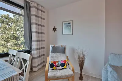 Ein Sitzbereich in der Unterkunft Appartementanlage am Taschensee Taschensee Appartement 9