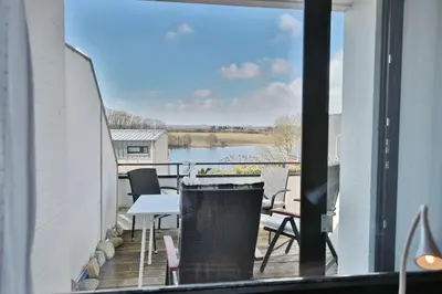 Blick auf einen Fluss in der Nähe der Ferienwohnung