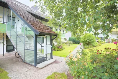 Ein Garten an der Unterkunft Appartementanlage am Taschensee Taschensee Appartement 9