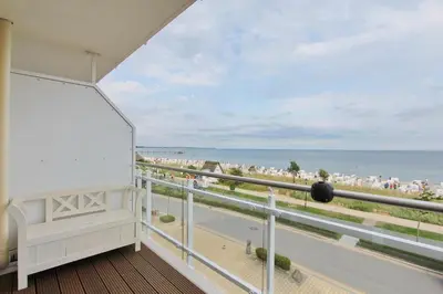 Ein allgemeiner Meerblick oder ein Meerblick von der Ferienwohnung aus