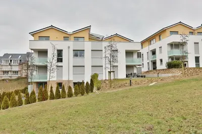 Das Gebäude in dem sich die Ferienwohnung befindet
