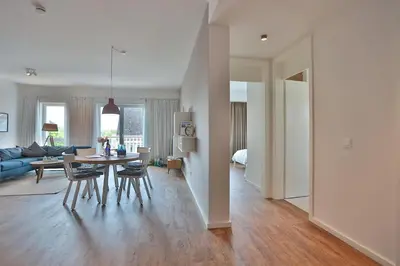 Ein Sitzbereich in der Unterkunft Haus Meeresbrise Haus Meeresbrise Appartement 18