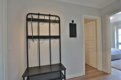 Ein Bett oder Betten in einem Zimmer der Unterkunft Hanseaten Residenz Hanseaten-Residenz Appartement 14