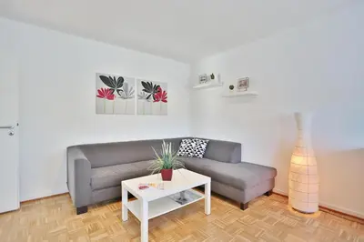 Ein Sitzbereich in der Unterkunft Domizil Seestraße Domizil Seestraße
