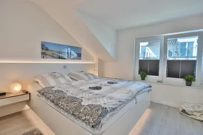 Ein Bett oder Betten in einem Zimmer der Unterkunft Haus Möwenberg 14 Haus Möwenberg Appartement 9