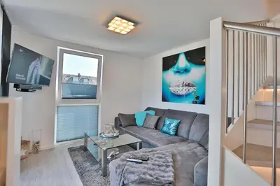 TV/Unterhaltungsangebot in der Unterkunft Haus Möwenberg 14 Haus Möwenberg Appartement 9