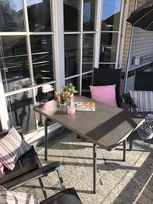 Ein Sitzbereich in der Unterkunft Hanseaten Residenz Hanseaten-Residenz Appartement 15