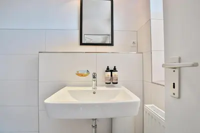 Ein Badezimmer in der Unterkunft Seebrücke Seebrücke Appartement 26