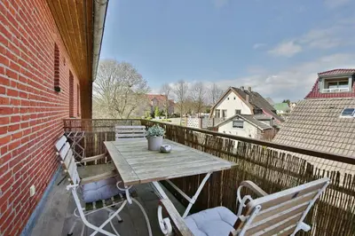 Ein Balkon oder eine Terrasse in der Unterkunft Am Kurpark Am Kurpark Appartement 9