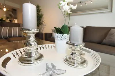 Ein Sitzbereich in der Unterkunft Kurparkresidenz Kurparkresidenz Appartement 14