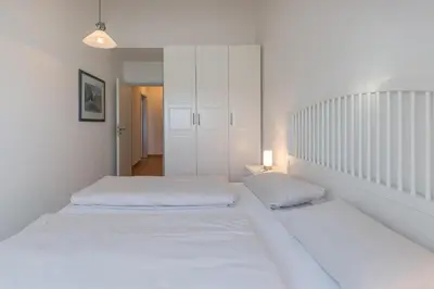 Ein Bett oder Betten in einem Zimmer der Unterkunft Residenz Ostseestrand Appartement 30