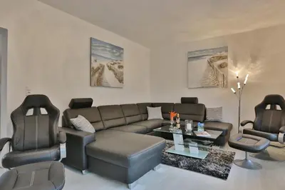 Ein Sitzbereich in der Unterkunft Residenz Strandnah Residenz Strandnah Haus