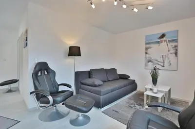 Ein Sitzbereich in der Unterkunft Residenz Strandnah Residenz Strandnah Haus