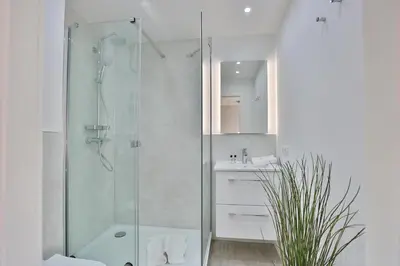 Ein Badezimmer in der Unterkunft Hansa Residenz II Hansa-Residenz II Appartement 25