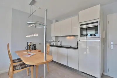 Küche/Küchenzeile in der Unterkunft Hansa Residenz II Hansa-Residenz II Appartement 25