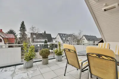 Ein Balkon oder eine Terrasse in der Unterkunft Residenz Seeschwalbe Residenz Seeschwalbe Appartement 5